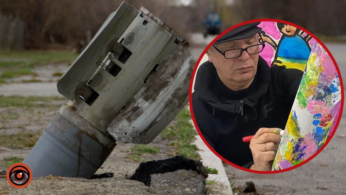 Во Львове художники нарисовали картины на обломках ракет для благотворительного аукциона