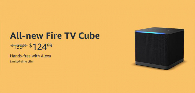 Медиаплеер Fire TV Cube 4K с поддержкой Alexa и Wi-Fi 6E снова доступен на Amazon за 15 долларов