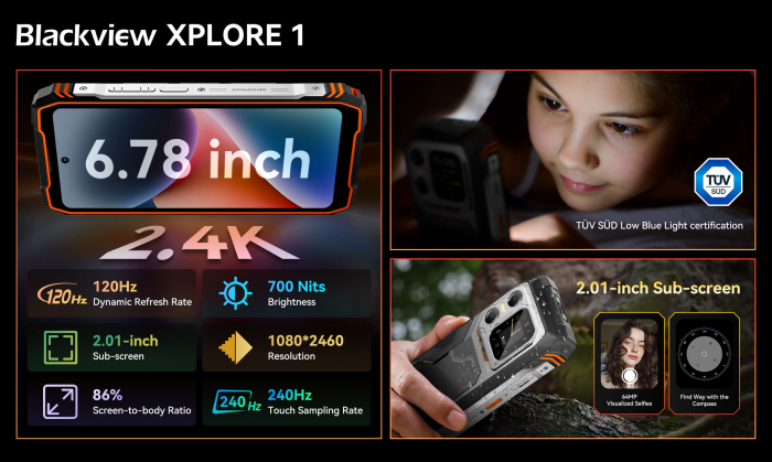 Анонс защищенного флагмана Blackview XPLORE 1 – поддержка 5G, функции AI и аккумулятор 20 000 мАч