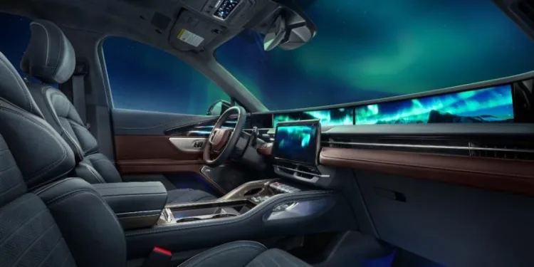 Lincoln добавил северное сияние в интерьер внедорожника Nautilus