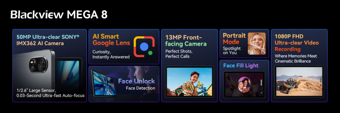 Представлен 13-дюймовый планшет Blackview MEGA 8 с встроенным ИИ