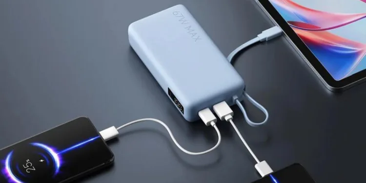 В Европе вышел новый пауэрбанк от Xiaomi емкостью 20000 мАч и выходной мощностью 67 Вт