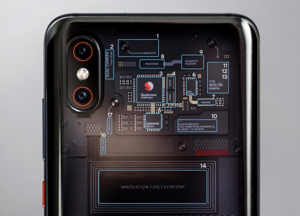 Xiaomi раскрыла секрет прозрачной крышки Mi8 Pro